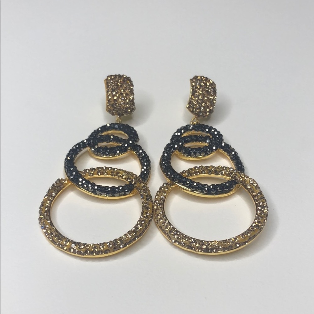 Earrings silver and black! Amazing!! NWT